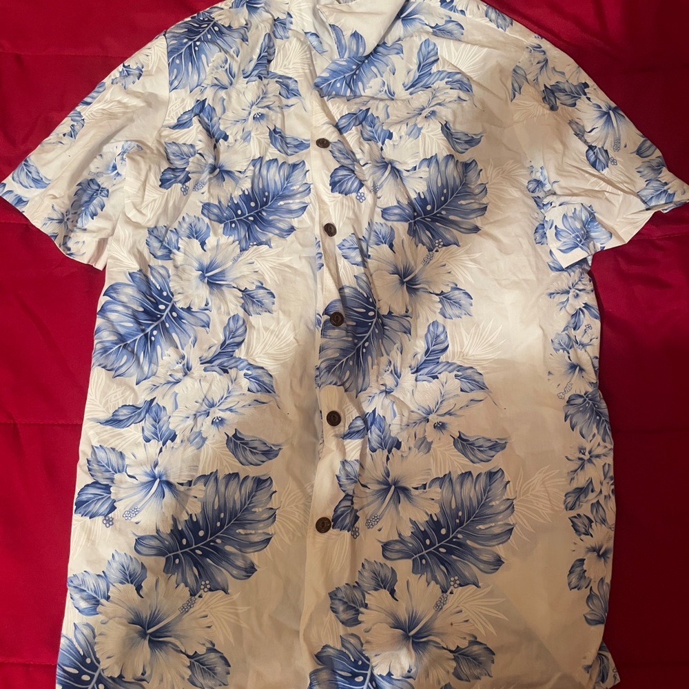 Blue Floral Men's Shirt